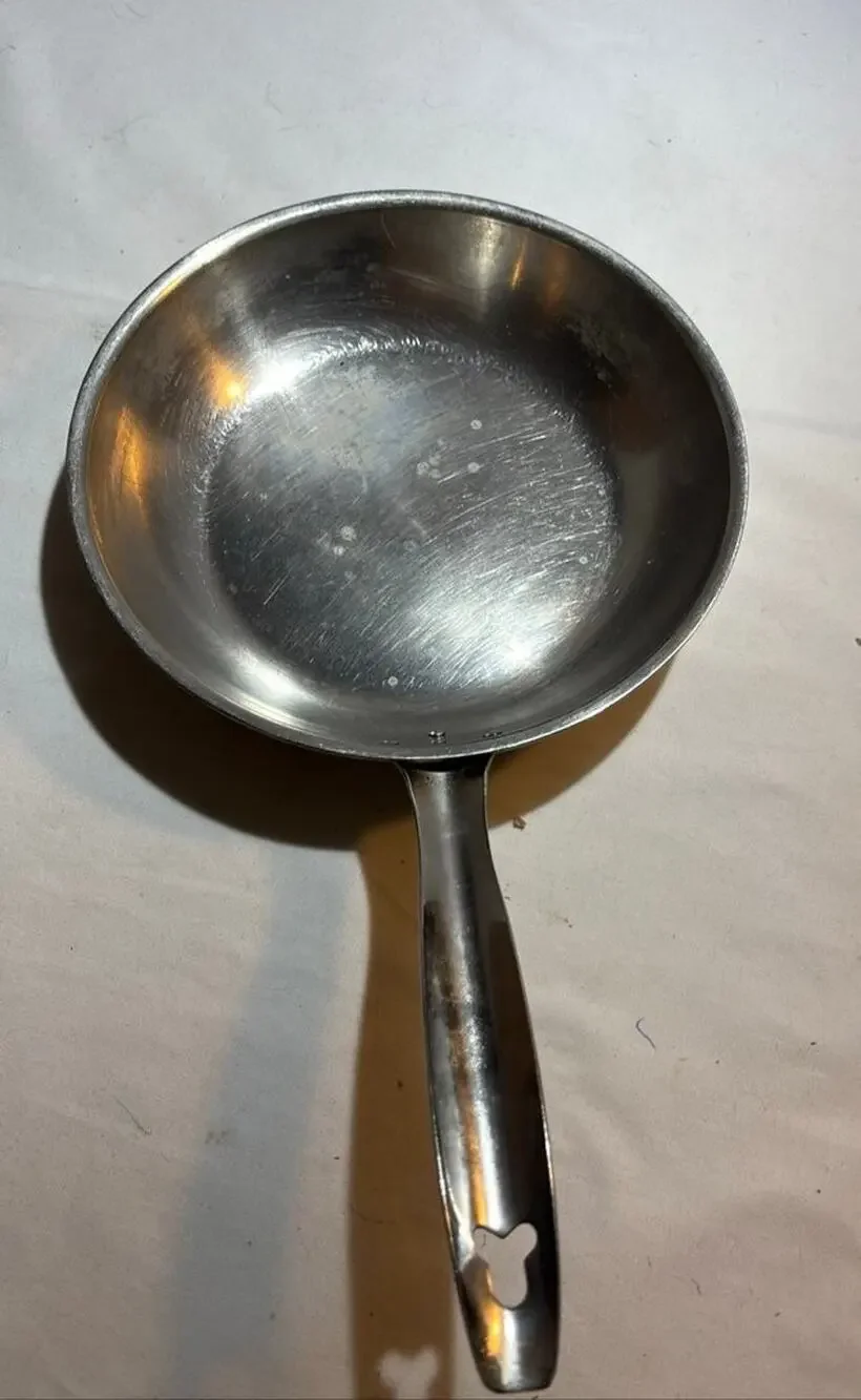 Vintage Jet-O-Matic Stainless Steel Frying Pan